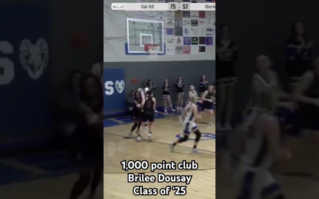 Lady Rams ‘25 Brilee Dousay joins the 1,000 point club . #ourgirlshoop@LGRBasketball