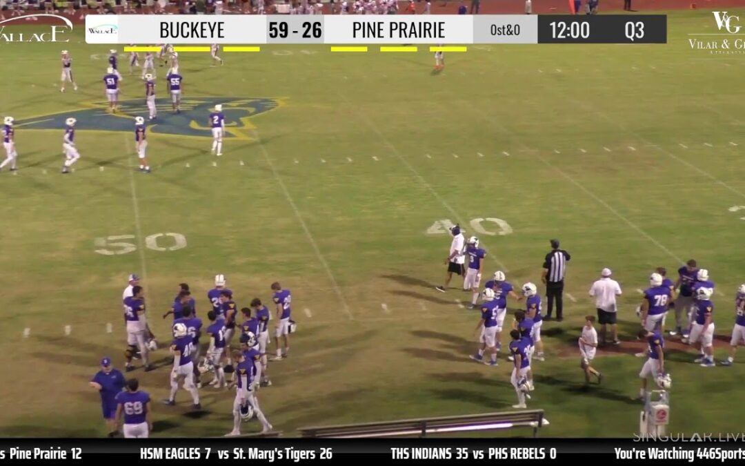 2023 Week 3 Buckeye vs Pine Prairie **REBROADCAST**