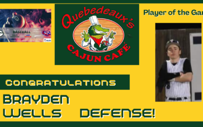 Brayden Wells DEFENSE fuels Quebedeaux’s Player of the Game