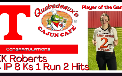 KK Roberts named Quebedeaux’s Player of the Game in 10-8 win over ASH