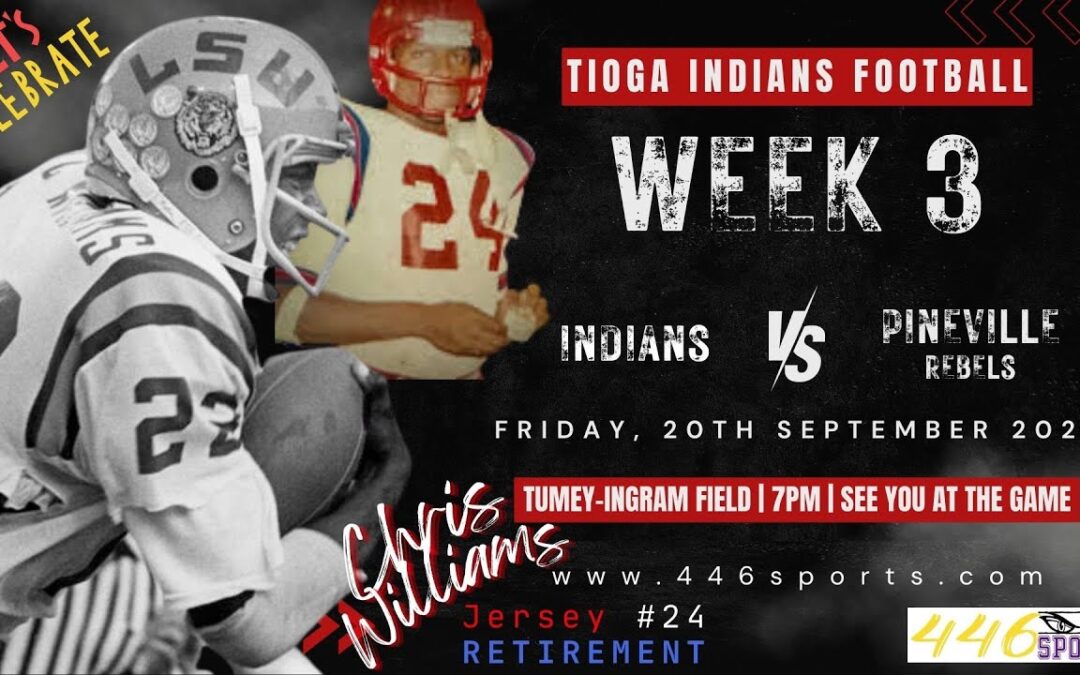 446Sports present the 2024 Red River Rivalry as the Pineville Rebels visit the Tioga Indians