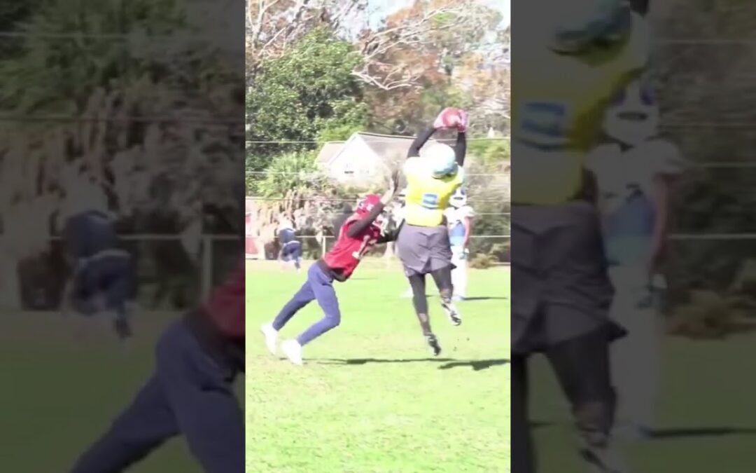 Chiefland HS (Chiefland FL) LB with the nifty INT on Day 1 of the Gridiron Football Bowl Game